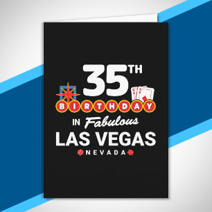 Las Vegas Geburtstagsfeier - 35. Geburtstag in Veg Karte