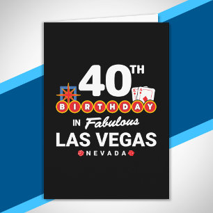 Las Vegas Geburtstagsfeier - 40. Geburtstag in Veg Karte