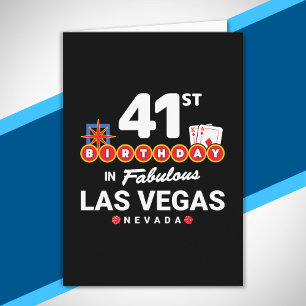 Las Vegas Geburtstagsfeier - 41. Geburtstag in Veg Karte