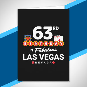 Las Vegas Geburtstagsfeier - 63. Geburtstag in Veg Karte