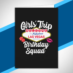 Las Vegas Geburtstagsfeier - Mädchen-Trip Geburtst Karte