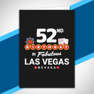 Las Vegas Geburtstagsparty - 52. Geburtstag in Veg Karte