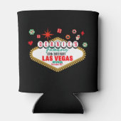 Las Vegas Geburtstagsparty individuell anpassbar Dosenkühler (Rückseite)