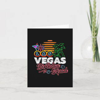 Las Vegas Geburtstagsparty Retro Sun Birthday Squa Karte