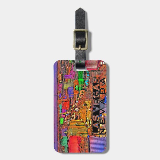 Las Vegas Gepäckanhänger (Vorderseite vertikal)