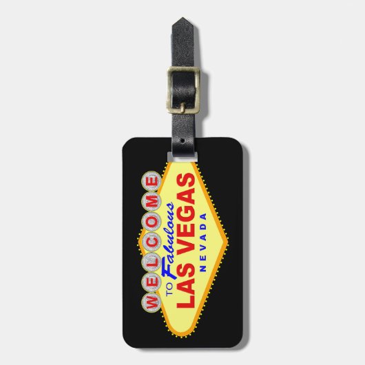 Las Vegas Gepäckmarke (Ihre Kontaktinformationen h Gepäckanhänger (Vorderseite vertikal)