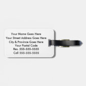 Las Vegas Gepäckmarke (Ihre Kontaktinformationen h Gepäckanhänger (Rückseite horizontal)