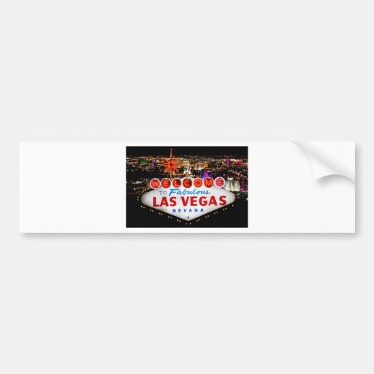 Las Vegas Geschenke Autoaufkleber (Vorne)