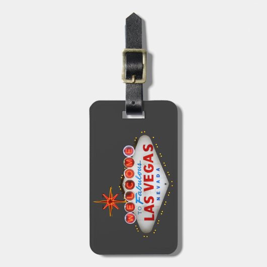 Las Vegas Geschenke Gepäckanhänger (Vorderseite vertikal)