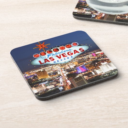 Las Vegas Geschenke Getränkeuntersetzer (Linke Seite)