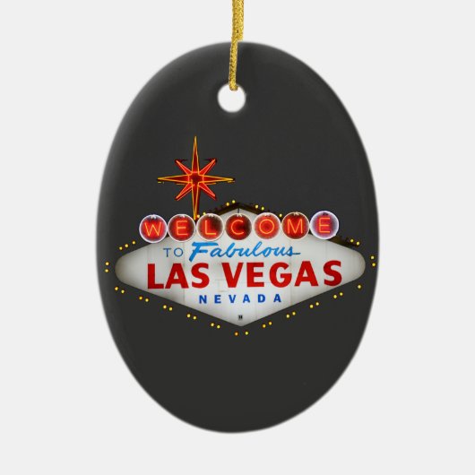 Las Vegas Geschenke Keramikornament (Vorne)