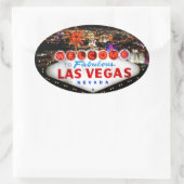 Las Vegas Geschenke Ovaler Aufkleber (Tasche)