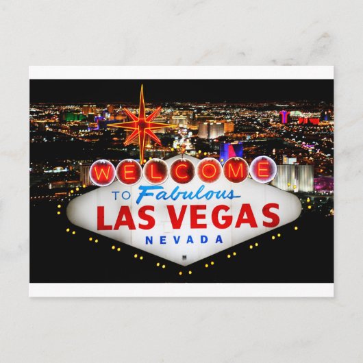 Las Vegas Geschenke Postkarte (Vorderseite)