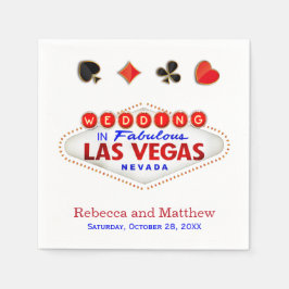Las Vegas Getting Married Fabulous Wedding Serviette