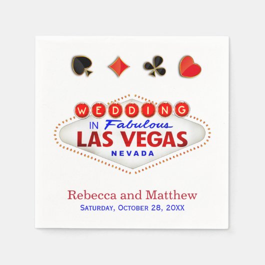Las Vegas Getting Married Fabulous Wedding Serviette (Vorderseite)