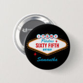 Las Vegas-Gewohnheit ist es mein Button (Vorne & Hinten)