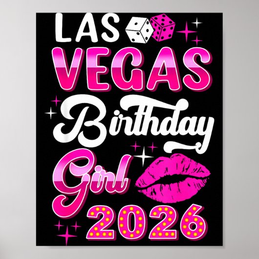 Las Vegas Girls Trip 2026 Cruise Trip Matching Bir Poster (Vorne)