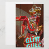 Las Vegas Glitzer Gulch Briefpapier (Vorne/Hinten)