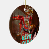 Las Vegas Glitzer Gulch Keramikornament (Rechts)