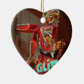 Las Vegas Glitzer Gulch Keramikornament (Rechts)