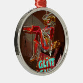 Las Vegas Glitzer Gulch Ornament Aus Metall (Rechts)