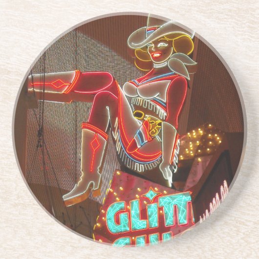 Las Vegas Glitzer Gulch Sandstein Untersetzer (Vorne)