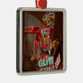 Las Vegas Glitzer Gulch Silbernes Ornament (Rechts)