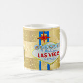 Las Vegas gold Kaffeetasse (VorderseiteRechts)