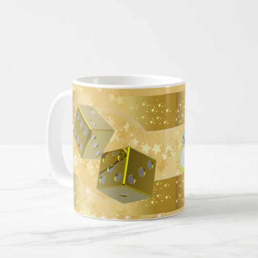 Las Vegas gold Kaffeetasse (Vorderseite Links)