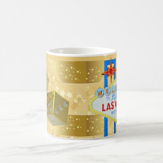 Las Vegas gold Kaffeetasse (Mittel)