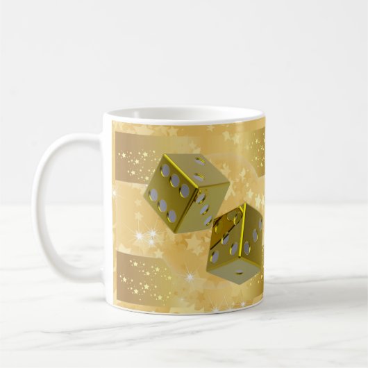 Las Vegas gold Kaffeetasse (Links)