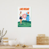 Las Vegas Golfplakat Poster (Küche)