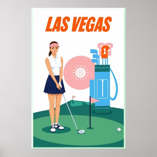Las Vegas Golfplakat Poster (Vorne)
