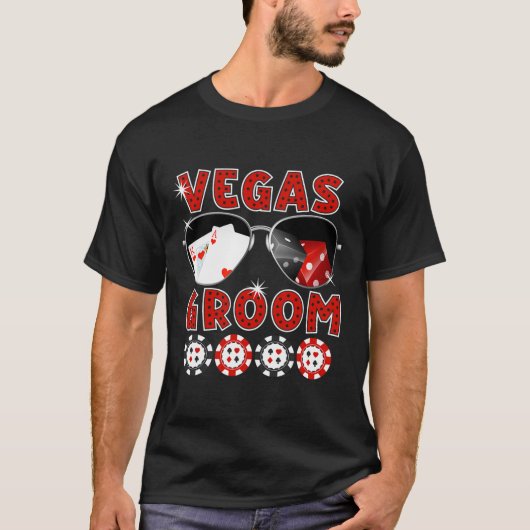Las Vegas Groom Wedding T-Shirt Bachelor Party Sta (Vorderseite)
