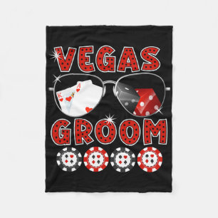 Las Vegas Groom Wedding T-Shirt Bachelor Party Sta Fleecedecke
