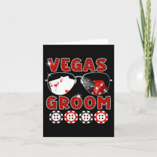 Las Vegas Groom Wedding T-Shirt Bachelor Party Sta Karte