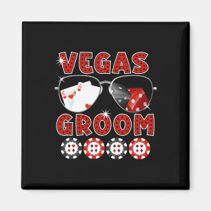 Las Vegas Groom Wedding T-Shirt Bachelor Party Sta Magnet