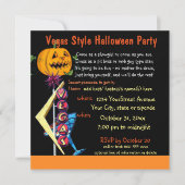 Las Vegas Halloween-Party Einladung (Vorderseite)