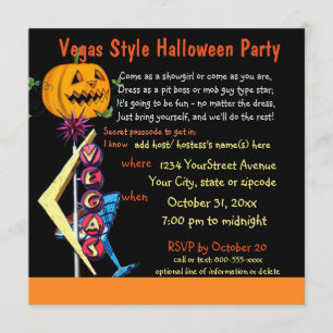 Las Vegas Halloween-Party Einladung