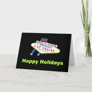Las Vegas Happy Holiday Card Feiertagskarte