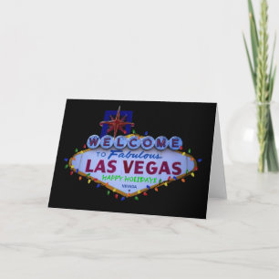Las Vegas Happy Holidays Lights Card Feiertagskarte