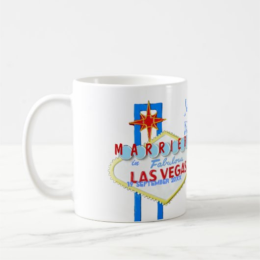 Las Vegas-Heirat-Feier Kaffeetasse (Links)
