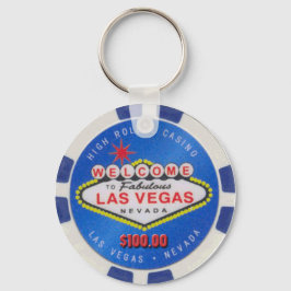 Las Vegas High Roller $100,00 Poker Chip Schlüssel Schlüsselanhänger