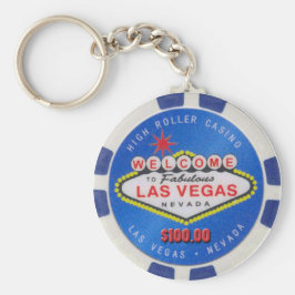 Las Vegas High Roller $100,00 Poker Chip Schlüssel Schlüsselanhänger