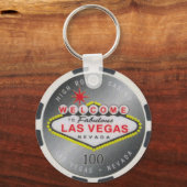 Las Vegas High Roller $100 Poker Chip Schlüsselanh Schlüsselanhänger (Vorderseite)