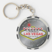 Las Vegas High Roller $100 Poker Chip Schlüsselanh Schlüsselanhänger (Vorne)