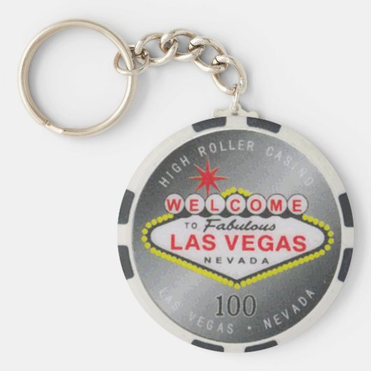 Las Vegas High Roller $100 Poker Chip Schlüsselanh Schlüsselanhänger (Vorne)