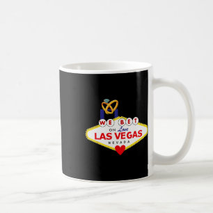 Las Vegas Hochzeit Braut Bräutigam passendes Dusch Kaffeetasse