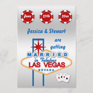 Las Vegas Hochzeit Einladung