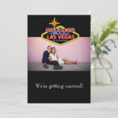Las Vegas Hochzeit Einladung (Stehend Vorderseite)
